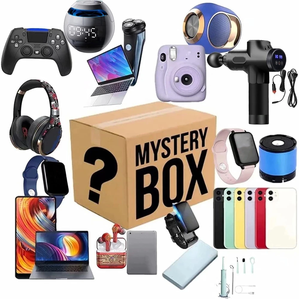 

Lucky Mystery Box of Digital Electronics, Have The Opportunity To Open: Computer, Mobile Phone, Headset, Everything Is Possible
