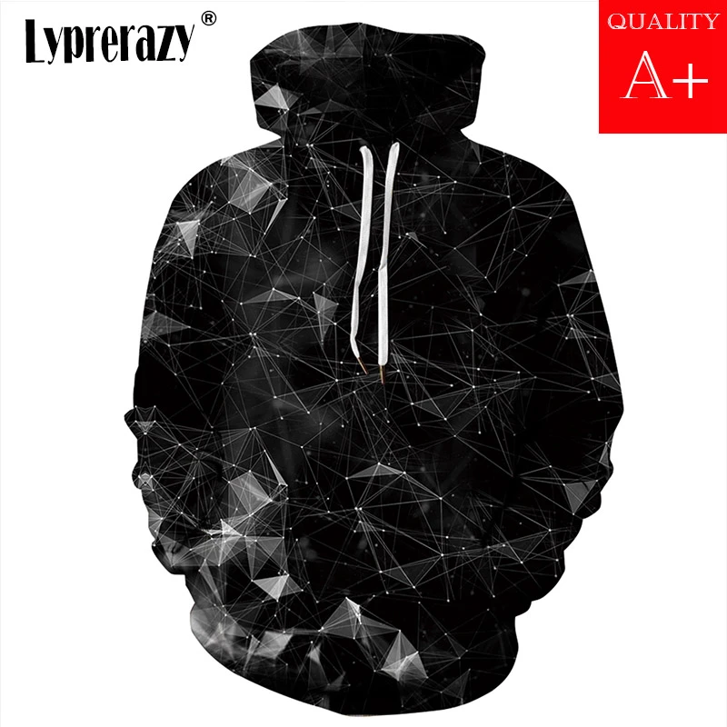 Lyprerazy толстовки с изображением Галактики для мужчин/женщин толстовка капюшоном 3d