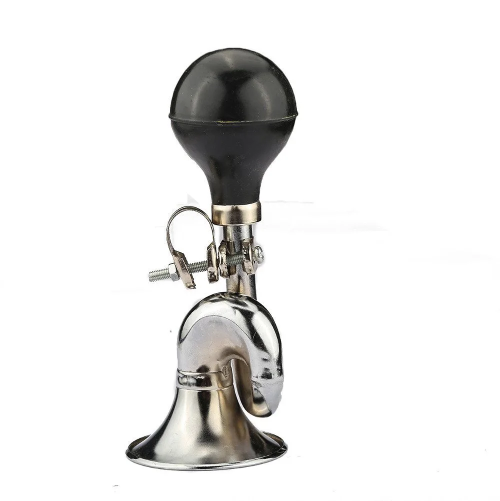 

Bicycle horn alarm bell retro metal rubber air horn mountain bike road bike handlebar bell horn retro bugle horn big decibel