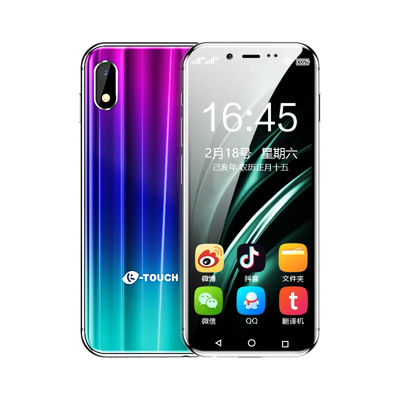 twilight Super Mini 4G Smartphone K-TOUCH I9S 16GB/32GB/64GB ROM Android celular WIFI Google Play Face ID Smallest Student Mobile Phone - Цвет: twilight