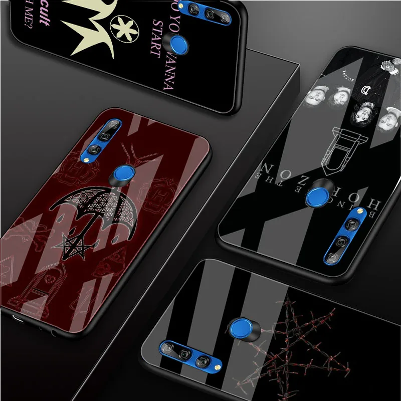 Чехол с изображением Bring Me the Horizon из закаленного стекла для Huawei Honor 30 20 10 Lite Pro 8X 9