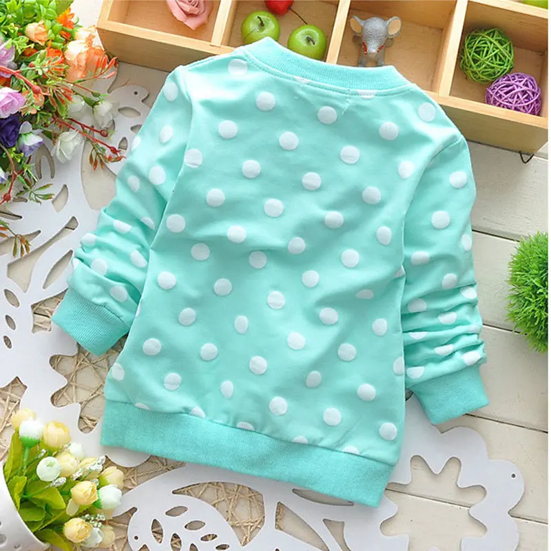 Весенне-осенняя одежда для маленьких девочек свитер с принтом пальто