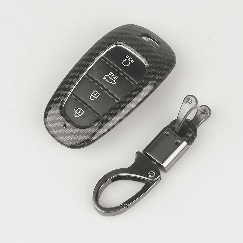 

Zinc alloy Car Key Case holder For Hyundai i30 Ix35 Solaris Azera Elantra Grandeur Ig Accent Santa Fe Palisade 2017 2018 Cover
