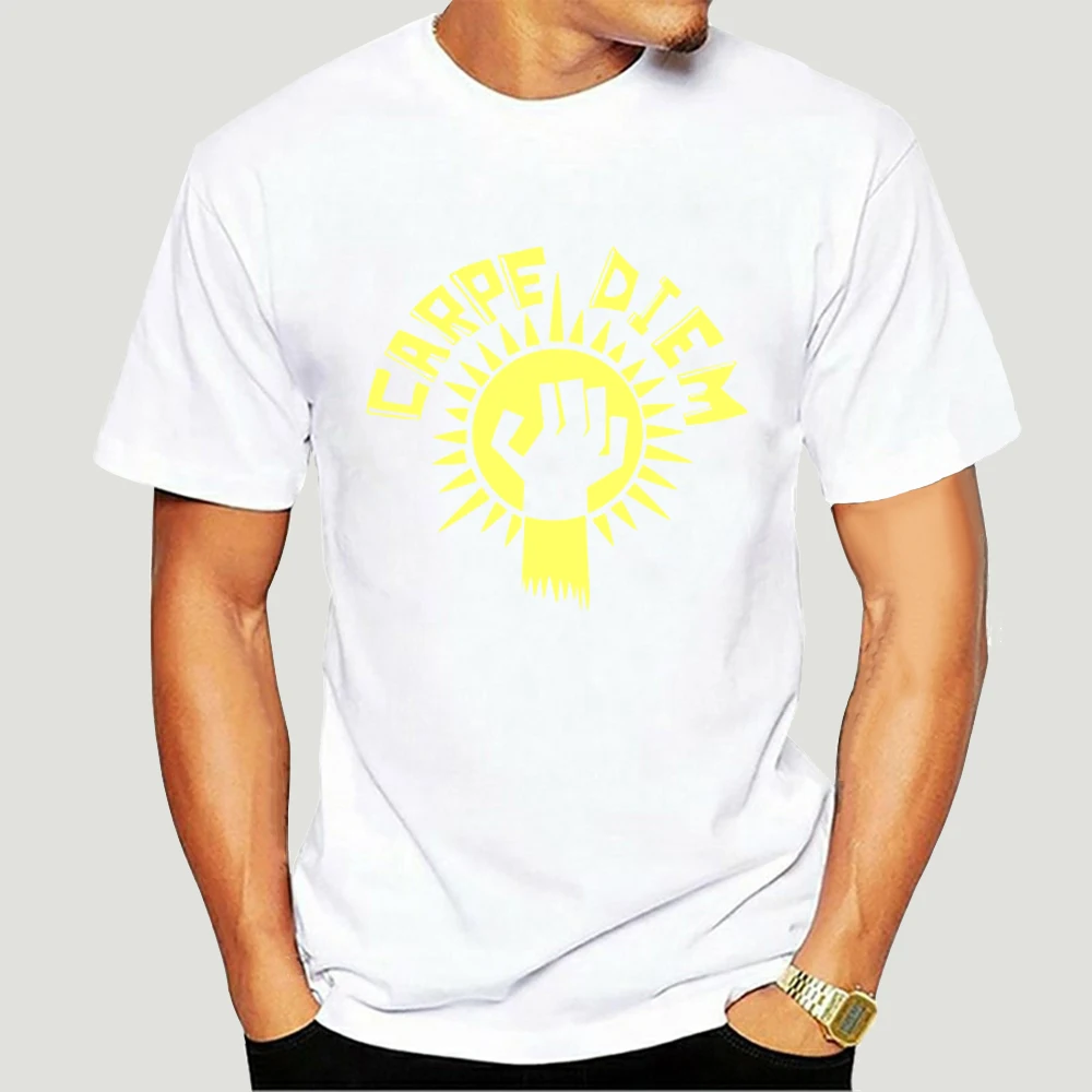 

Summer Fashion Tops Shirt Short Sleeve Carpe Diem O Neck T-shirts Psychedelic Custom T Shirt Unique Men Oversized T Shirt