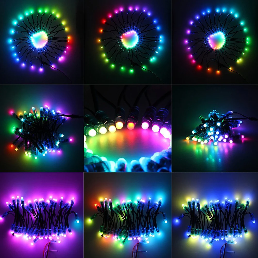 WS2811 2811 IC полноцветный RGB светодиодный пиксельный модуль гирлянда IP68