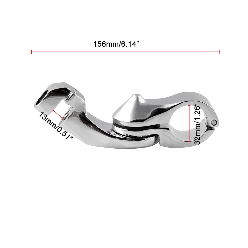 

Motorcycle Foot Pegs For Yamaha Honda Suzuki Short Angled Adjustable Highway Peg Mount High Performance Motorbike Paddle