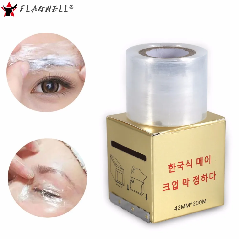 

42mm*200M Tattoo Preservative Film Microblading Plastic Wraps Eyebrow Lip Tattoo Mask Cover Permanent Makeup Tattoo Supplies Hot