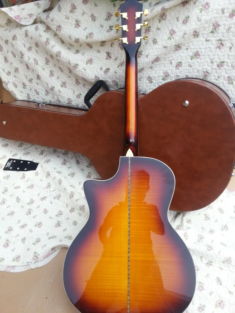 Chaylor 612ce Акустическая гитара 614ce Электрогитара KSG Табак sunburst 614c 12th abalone цветок