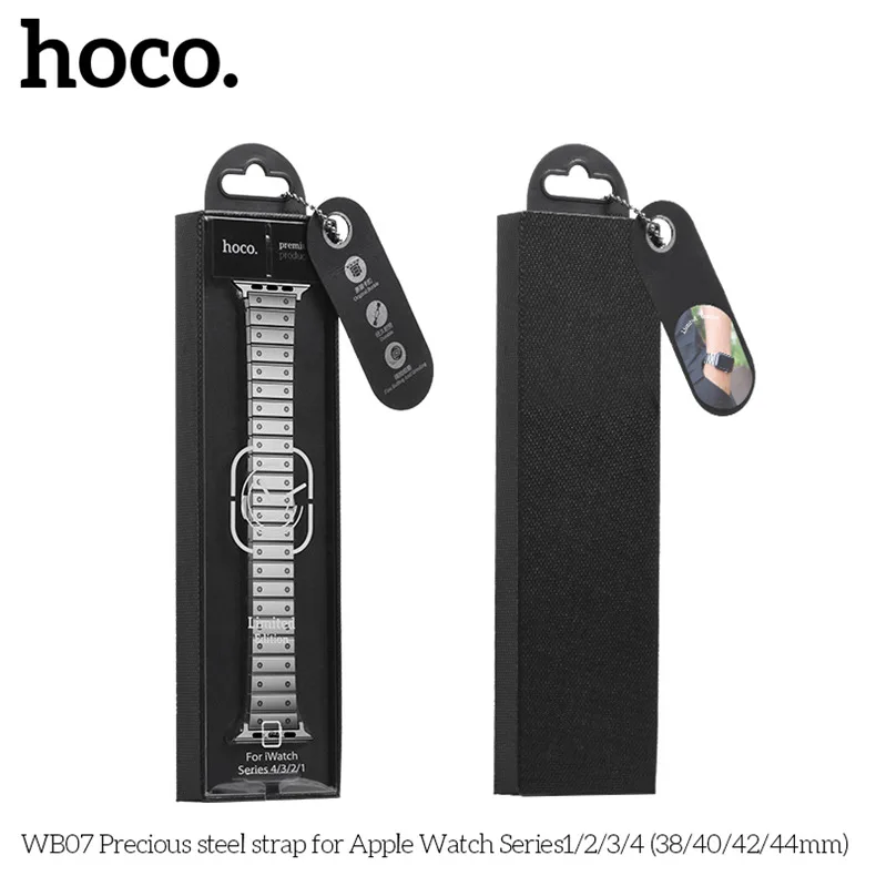 HOCO 22 мм браслет стальной ремешок для iwatch 4 полосы 44 мм 42 мм 38 мм аксессуары для часов Correa для Pulseira Apple Watch Series 5 4 3