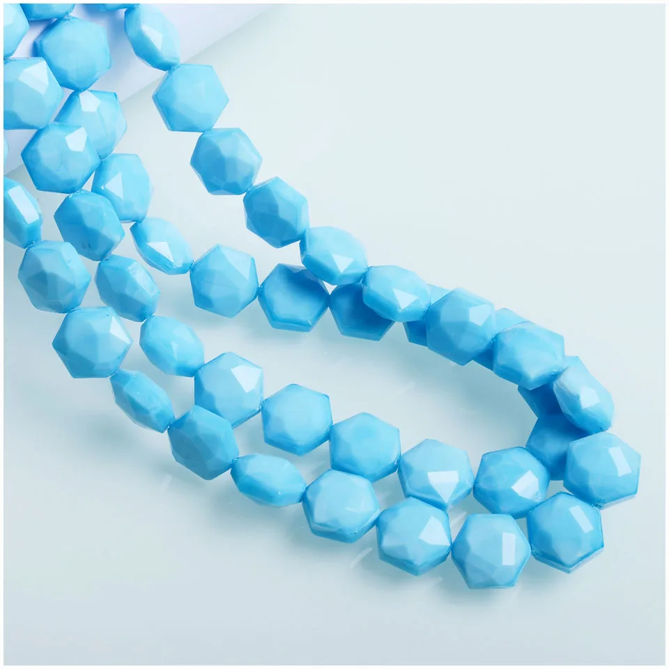 Бусины шестигранной формы для изготовления ювелирных изделий аксессуары