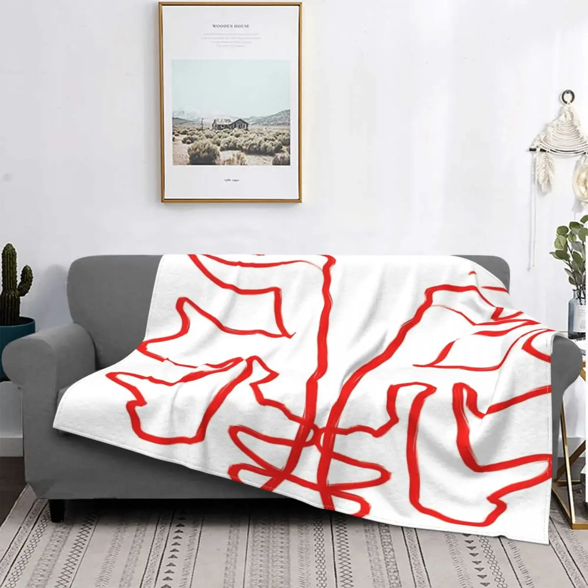 

Manta a cuadros para cama, Sudadera con capucha, colcha roja, 220x240
