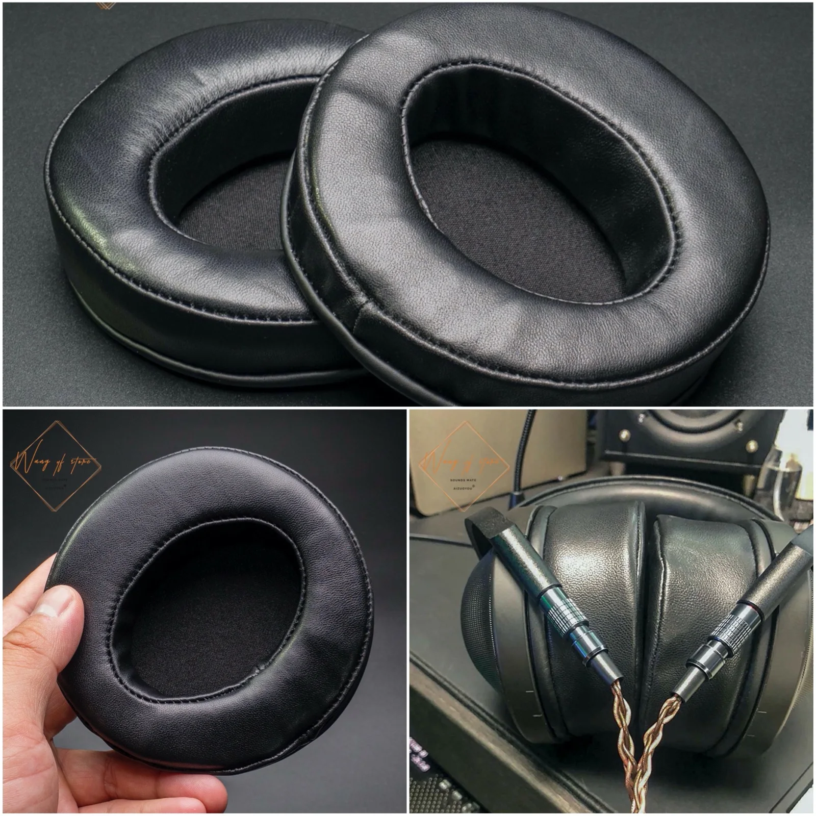 Натуральная кожа амбушюры Подушка Earpad для Sony MDR Z7 Z7M2 Mdr Z1R наушники овчины крышка
