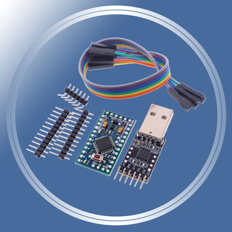 Бесплатная доставка 1 шт. модуль 6pin CP2102 + Pro мини-Модуль Atmega328 5 в 16 м для Arduino