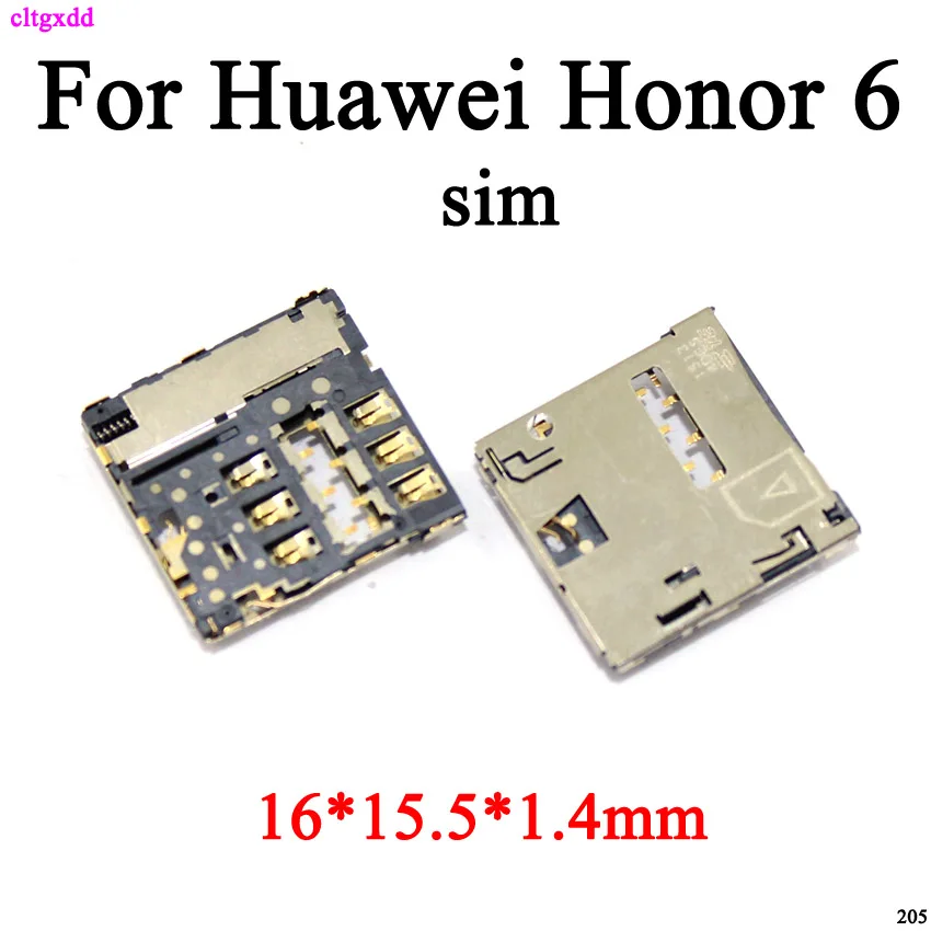 Cltgxdd 1 шт. TF sim Кардридер разъем гнездо для huawei honor 6 H60 L02|Соединители| |