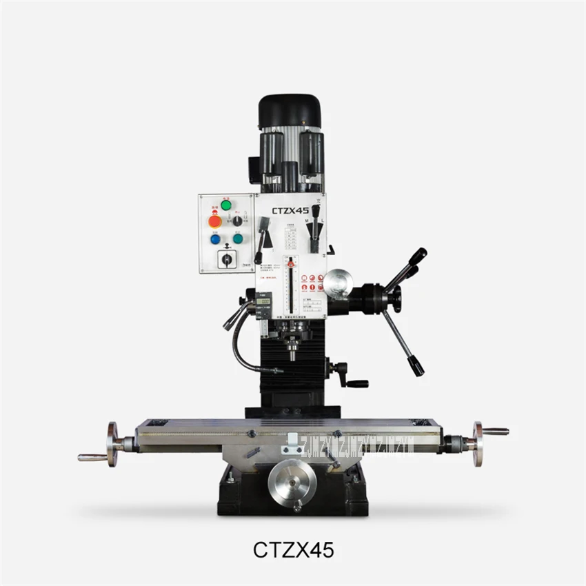 

Многофункциональный сверлильный и фрезерный станок CTZX45, промышленный фрезерный станок, бытовая обработка металлических настольных сверл ...