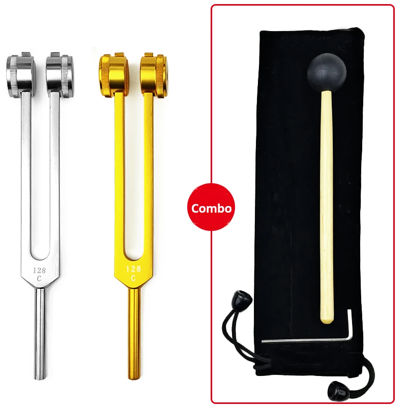 Вилка с настройкой частоты 128 Гц вилка молотком шариком в виде чакры инструмент