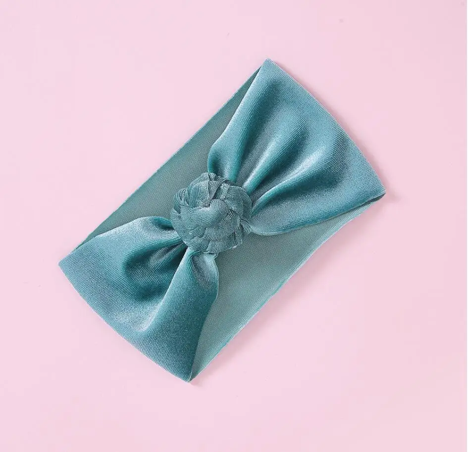 

Classic Infant Toddler Baby Girls Boy Velvet Donut Headband Solid Round Knot Hair Band Kid Head Wraps 21colors 30pcs/lot