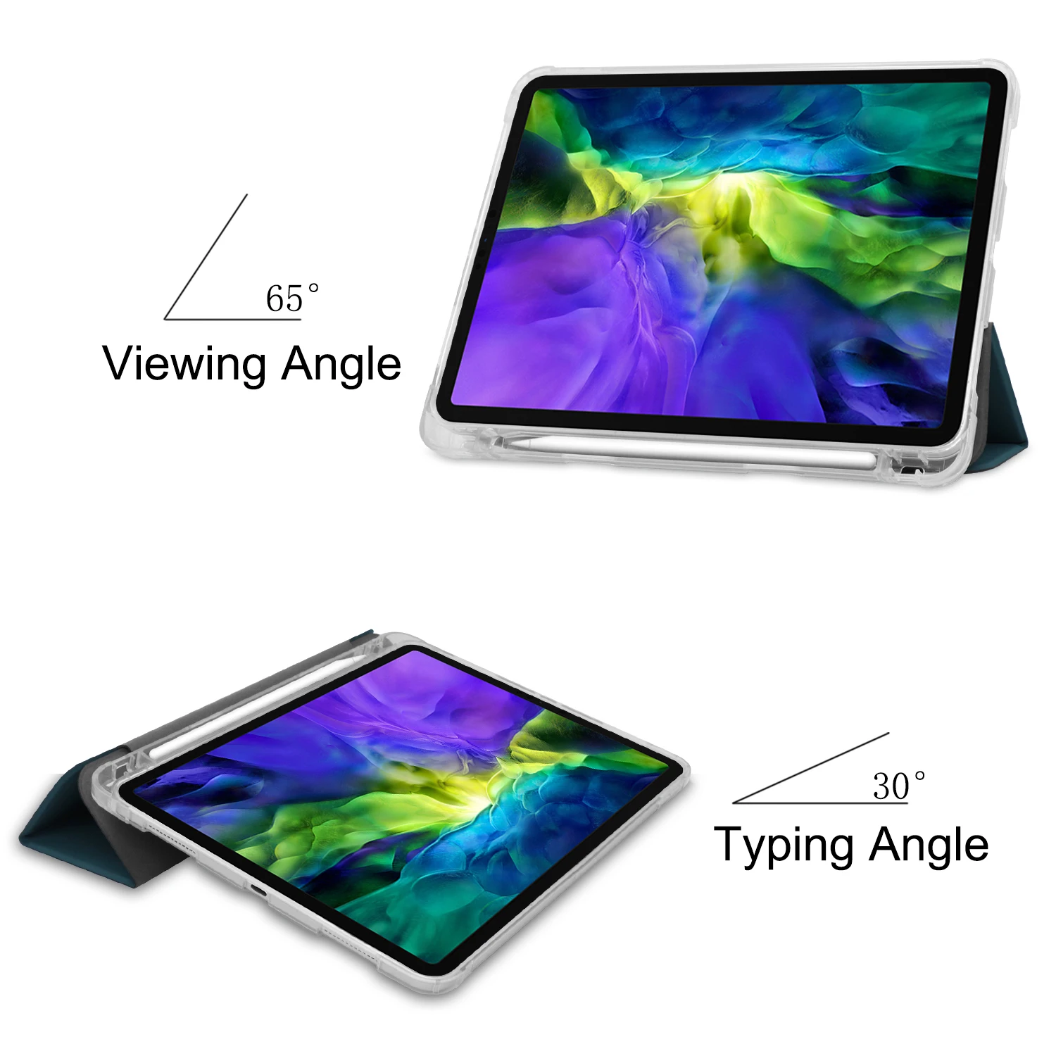 Складной чехол подставка для iPad Pro 11 2020 дюйма|Чехлы планшетов и электронных книг| |