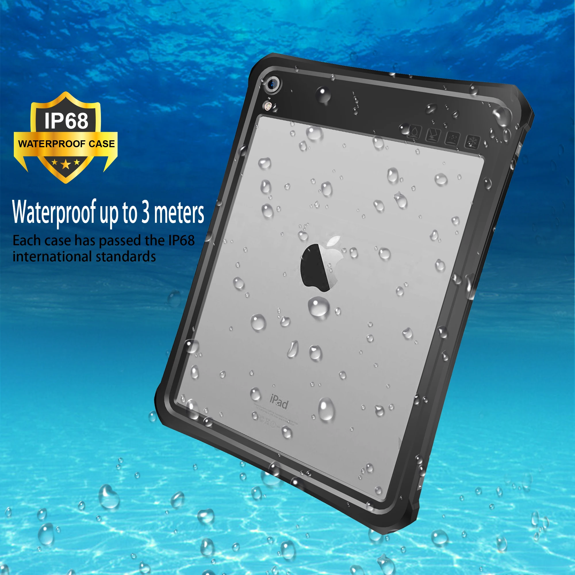 Чехол для iPad Pro 11 2018 дюйма IP68 водонепроницаемый чехол планшета защита от царапин