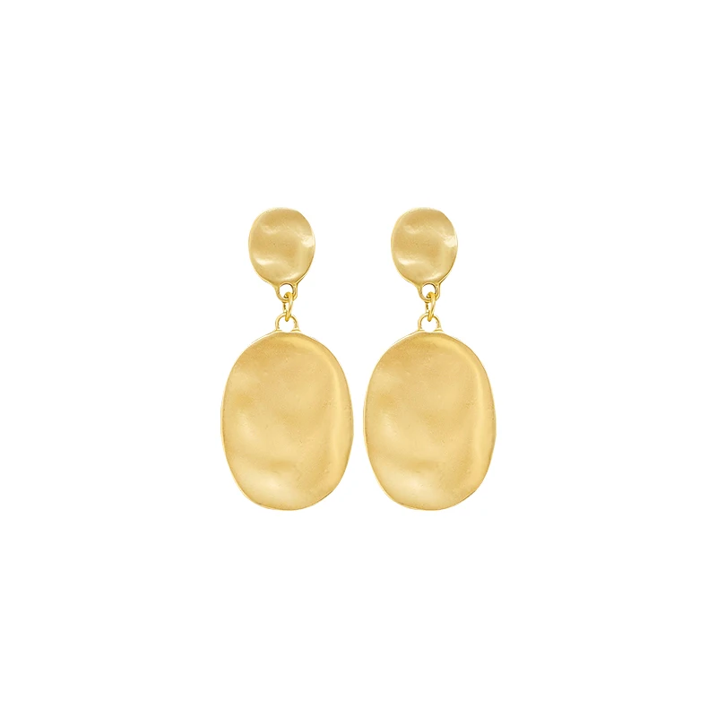 

2020 New Ear Hook Women's Earrings Metal Geometric Knot Earrings Simple Golden Metal Pendant Earrings Fashion Jewelry