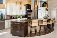 2020 contemporary kitchen cabinets  undermount sink flat-panel cabinets, granite countertops  Kitchen remodel CK204
