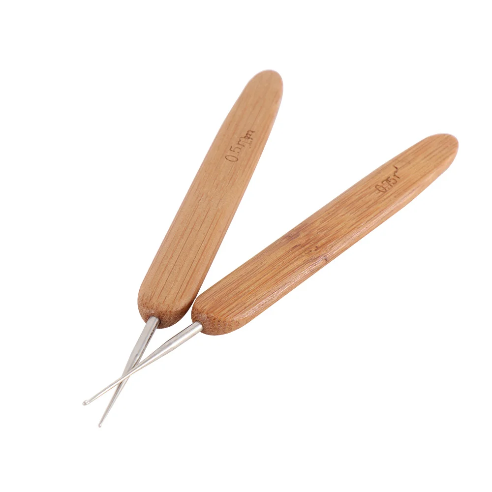 1 шт. ручка из нержавеющей стали для плетения дредов 0 5/0 75 мм|Крюковые иглы| |