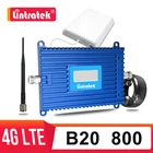 Lintratek 4G ретранслятор 800 МГц GSM LTE B20 мобильный телефон 4G Интернет усилитель сотового сигнала 70 дБ усиление KW20L для Европы s8