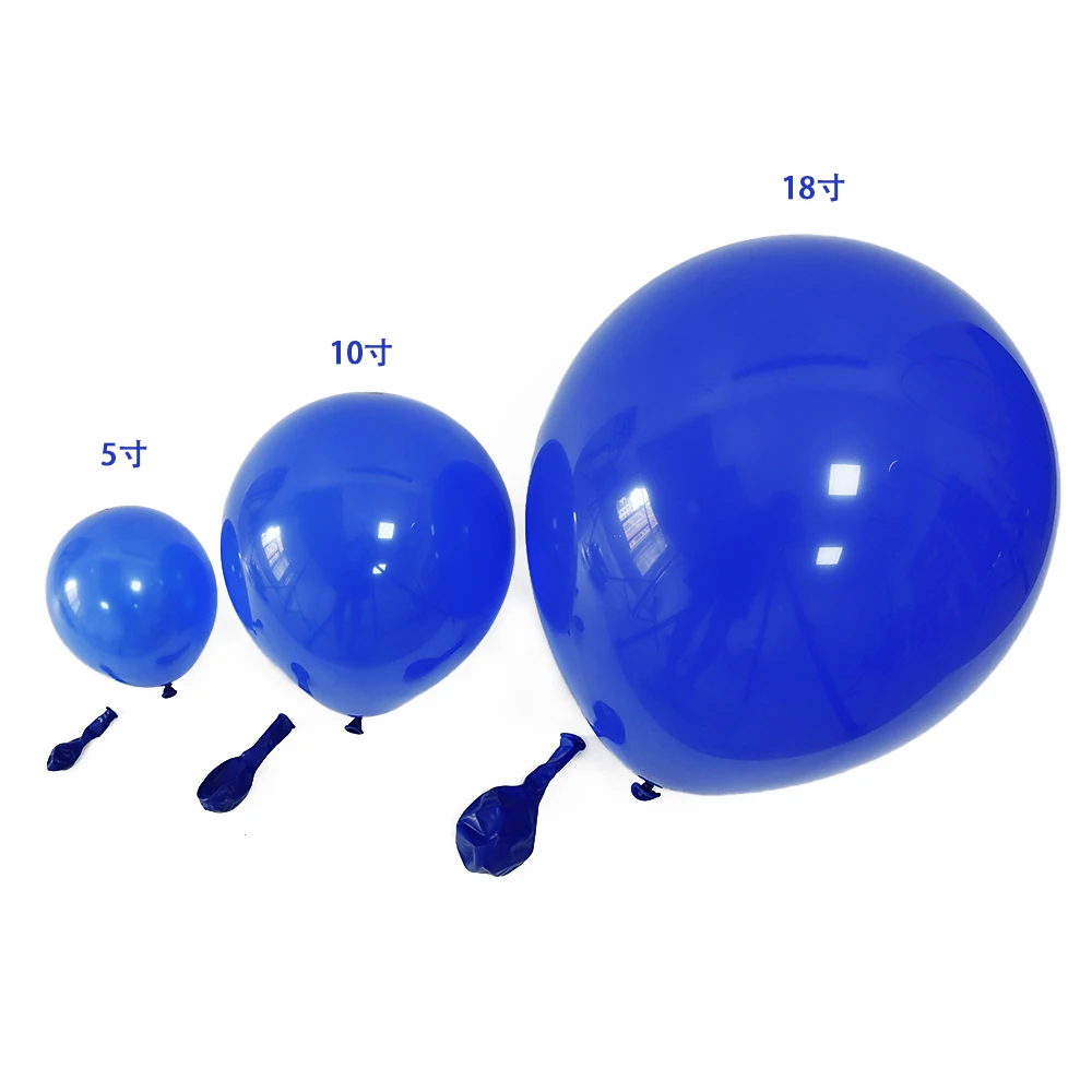 129 шт. блестящие темно-синие фотообои ярко-синие белые воздушные шары украшение