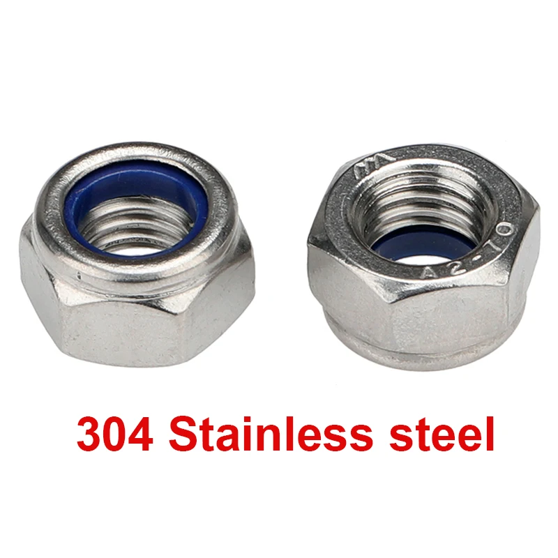 

Самоконтрящиеся гайки из нержавейки 304 M2~M24