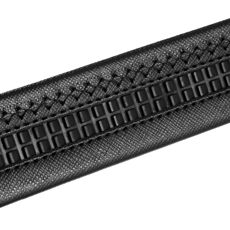 Мужской кожаный ремень без пряжки дизайнерский с автоматической пряжкой из