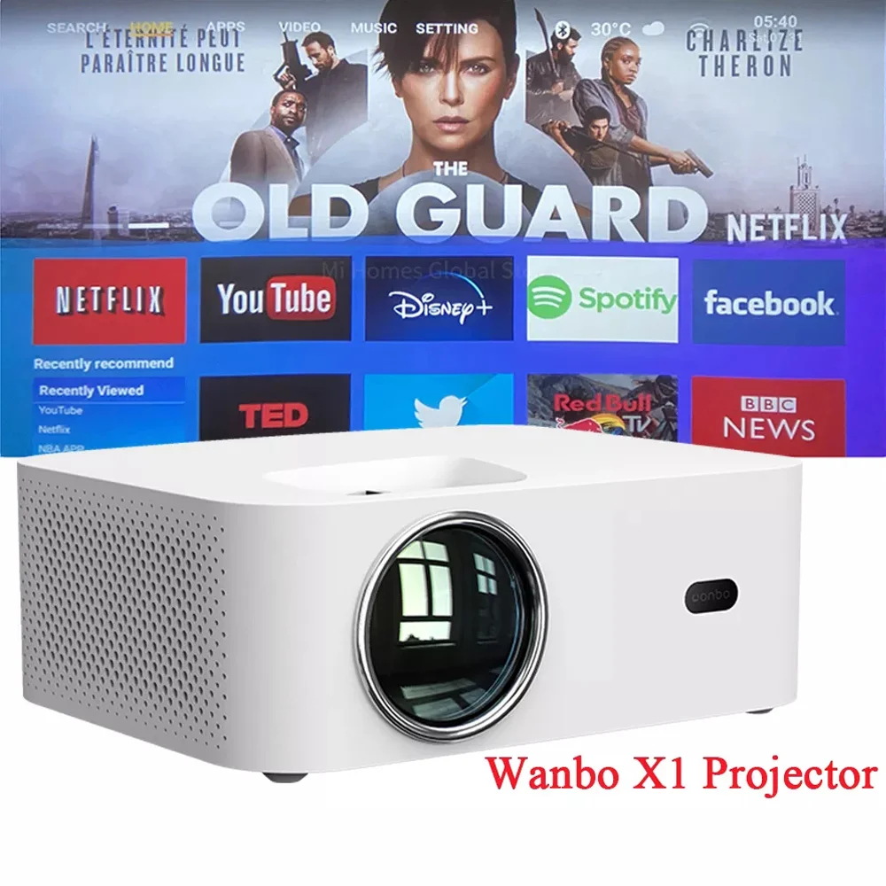 

Projector 4K Wanbo X1 Pro Projector Wifi Mini Projector Not WanboT2 Max Android Home Office LED Portable Projector 1280*720P