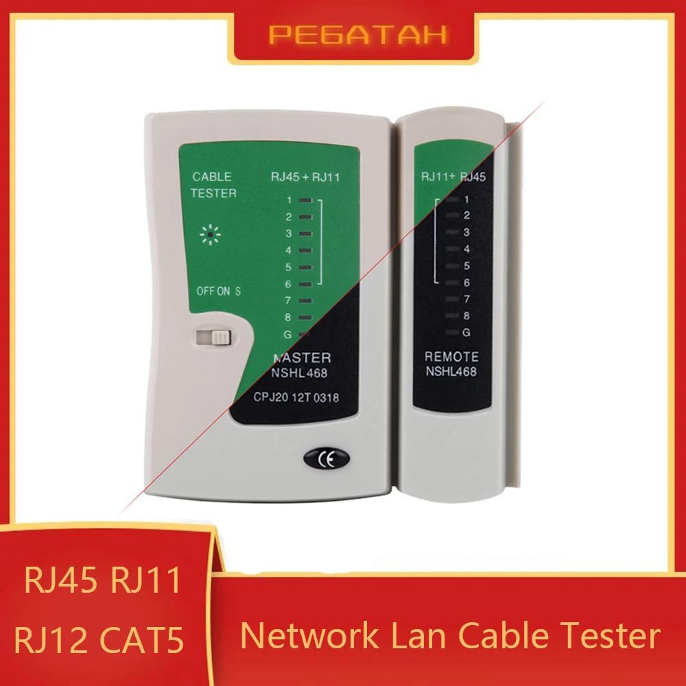 Lan cable tester 468 RJ45 RJ11 Network tester dual-use cable testing line finder tester cable rj45 Networking tool Line finder