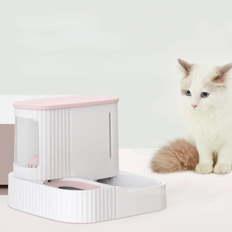

Pet Cat food bowl Dog3L Automatic Feeder with Dry Food Storage Cat Drinking Water bowl High Quality Safety Material pet supplies