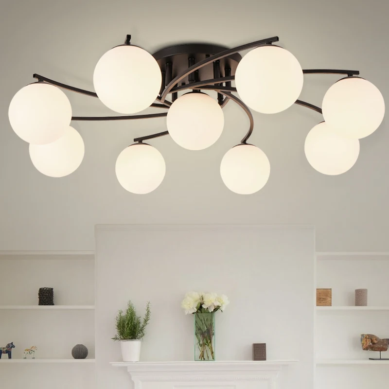 Современные подвесные светильники с серебристым зеркальным шаром висячий шар