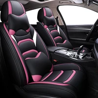high quality red leather car seat covers for fiat 500 punto tipo freemont bravo panda accessories