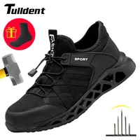 men safety shoes work sneakers puncture proof safety boots men steel toe cap work boots indestructible shoes men boots security