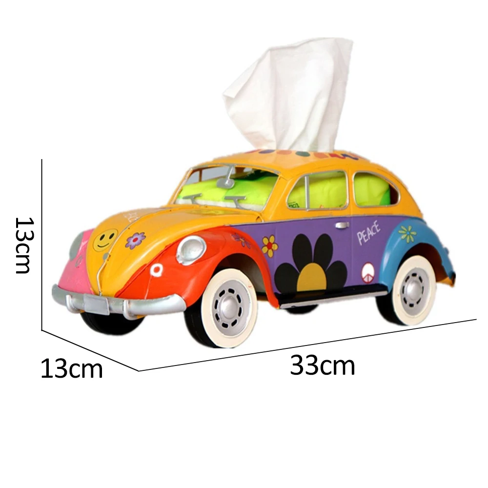 

American Style Retro Tissue Box Creative Antique Bus Models Napkin Drawer Ornaments Restaurant Hotel Home Living Room Decorative
