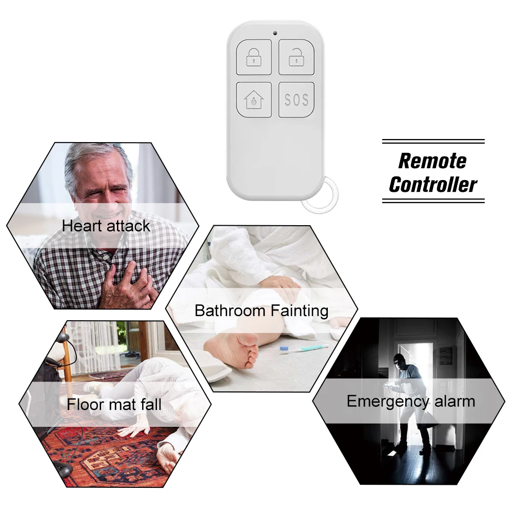 Tuya система сигнализации с беспроводным дверной звонок открытый сигнал хост