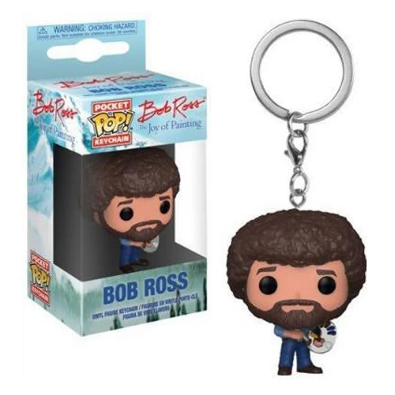 

Disney Keychain Bob Ross Action Figure Collection Toys Funko