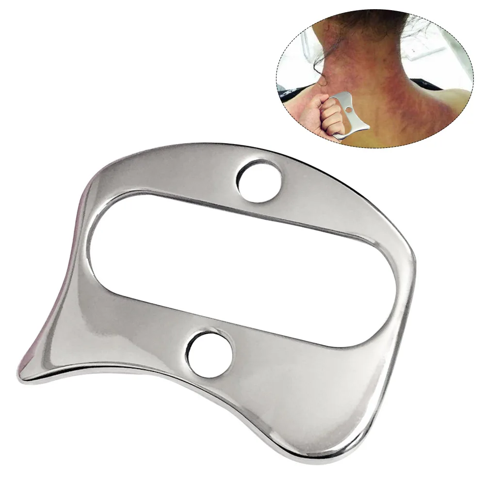 type 2 Нержавеющая сталь соскабливающая доска для тела лица Gua Sha Массажер боли физиотерапия свободные мышцы Меридиан Массаж Инструмент для спа - Цвет: type 2