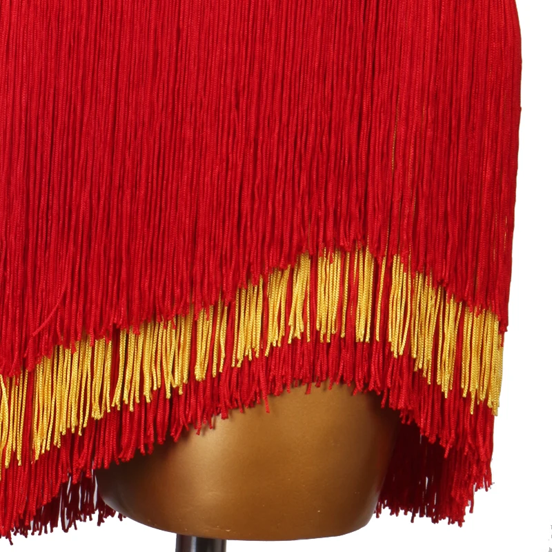 Платье для латиноамериканских танцев танцевальная юбка с бахромой женское