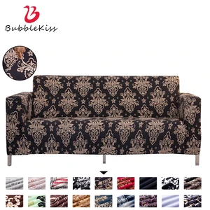 Bubble Kiss Floral Elastic Sofa Cover 1/2 /3/ 4 Seater Anti-Wear Couch Covers For Pets Kids Non-Slip Home Furniture Protector