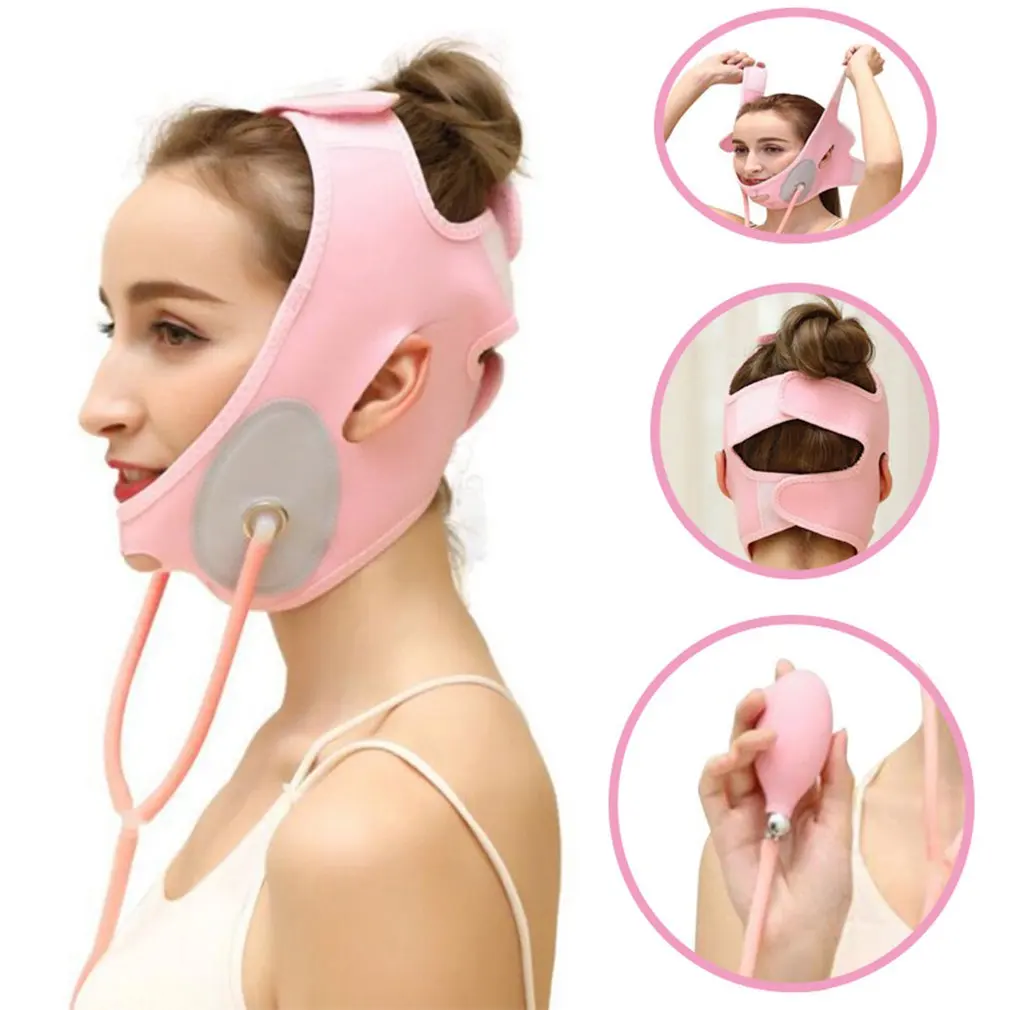 

Face Slimming Belt Inflatable Lifting Band For Facial Lifting Facial Slimming Bandage Reduce Double Chin Face Firming Band