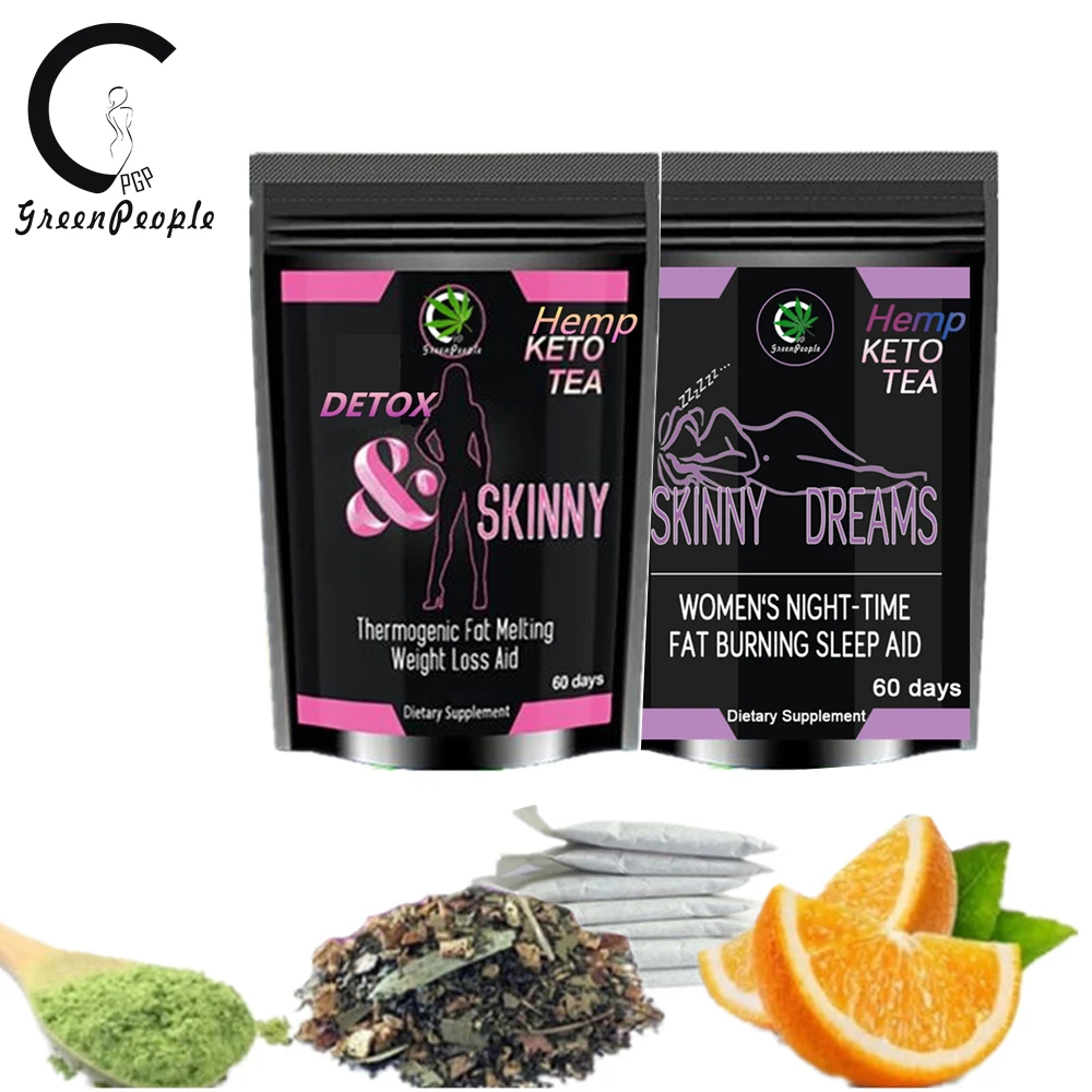 GPGP Greenpeople Detox Tea Day Detox Slimming At Night Intestinal Cleansing To Lose Weight Effective Fat Burning Products