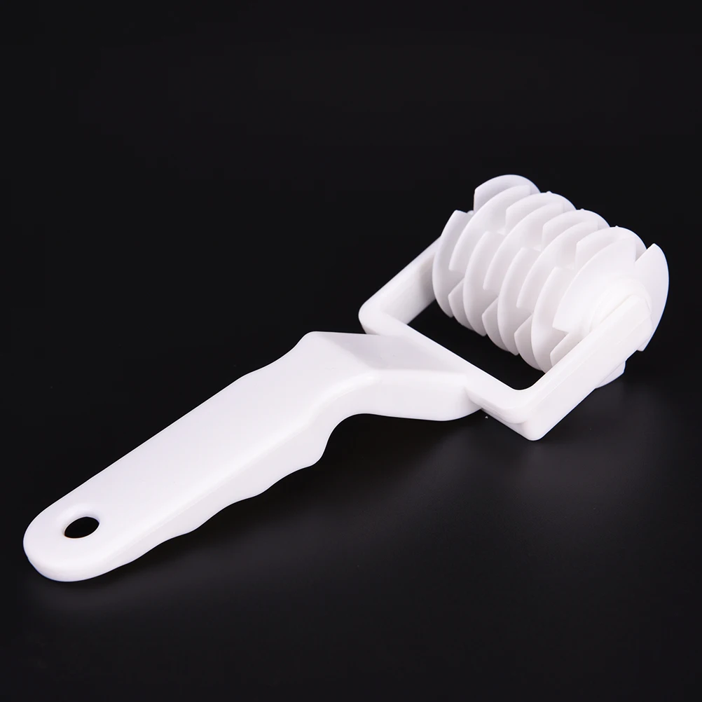 

1pc Plastic Baking Tool Cookie Pie Pizza Bread Pastry Lattice Roller White Cutter Dough Bakery Roller Cutter Kitchen Baking Tool