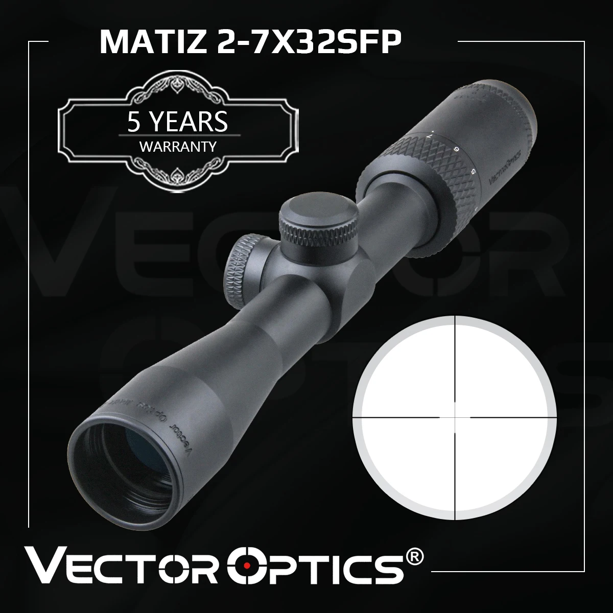 Оптический прицел Vector Optics Matiz 2-7x32 1 дюйм 25 4 мм охотничий оптический испытан на