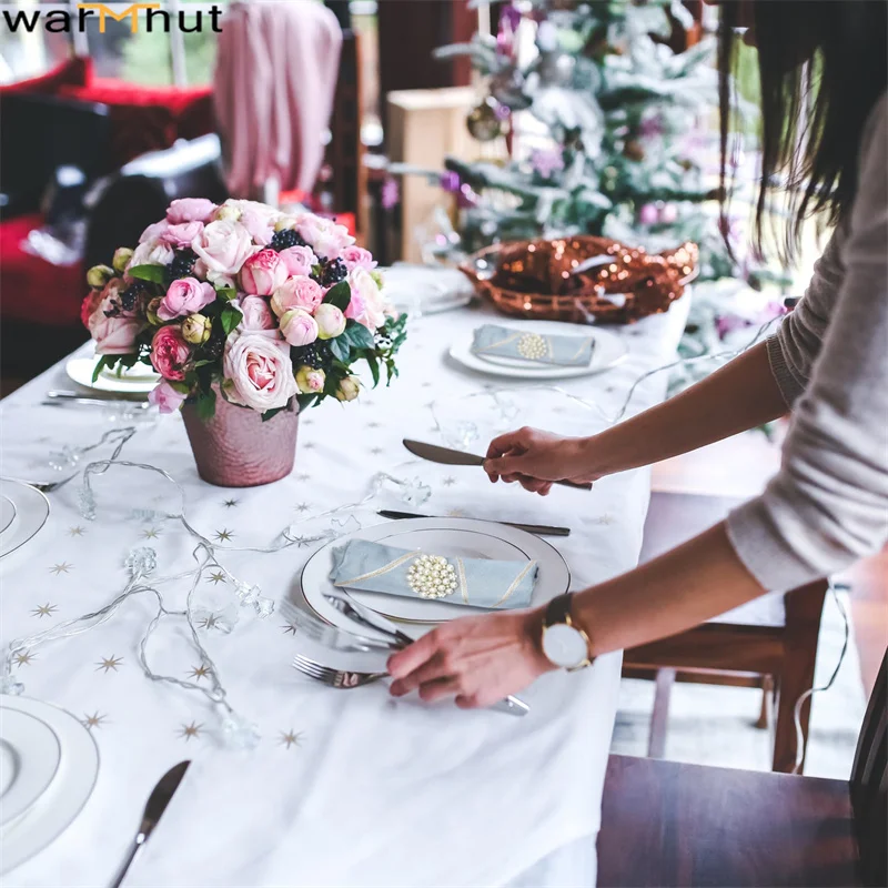 WarmHut 6 шт. кольца для салфеток рождественские стола настройки места обеденные