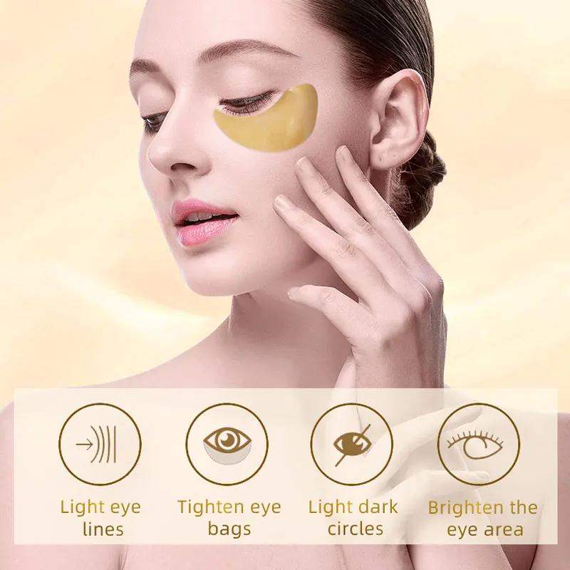 

ARTISCARE 24K Gold Crystal Collagen Gel Eye Patches 60pcs Anti Aging & Wrinkle Dark Circles Eye Bags Remove Eye Mask Skin Care