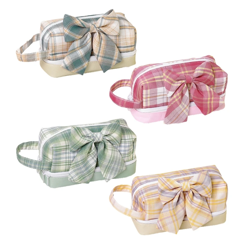 

Портативный 2-х слойный пенал с застежкой-молнией, большая сумка для хранения