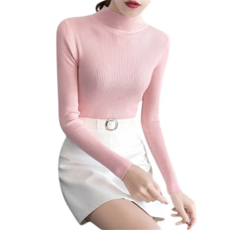 

Women Sweaters 2020 New Pattern Autumn Winter Tops Korean Slim Women Pullover Knitted Sweater Jumper Soft Warm Pull Femme